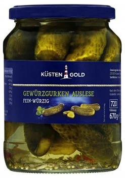 Küstengold Gewürzgurken Auslese Fein-würzig
