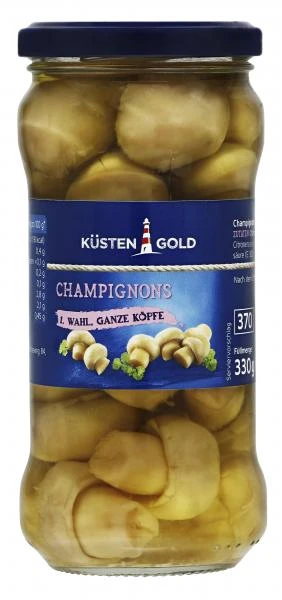 Küstengold Champignons Ganze Köpfe 1. Wahl