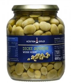 Küstengold Dicke Bohnen Weiße Kerne