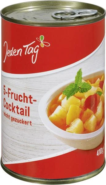 Jeden Tag 5-Fruchtcocktail Leicht Gezuckert