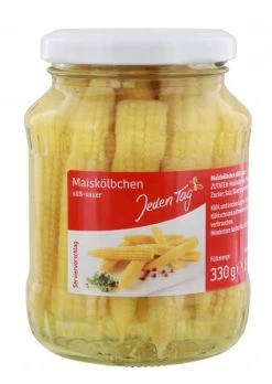Jeden Tag Maiskölbchen Süß-sauer
