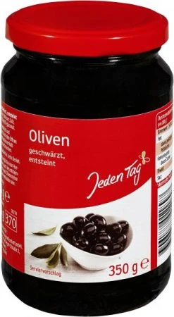 Jeden Tag Oliven Schwarz Ohne Stein