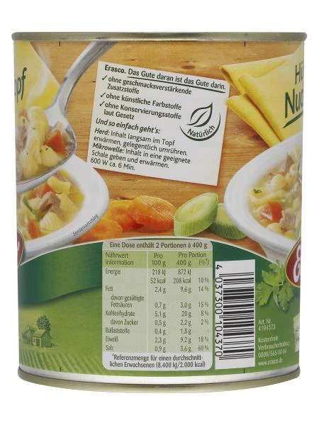 Erasco Hühner Nudel-Topf – Bild 2