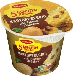 Maggi 5 Minuten Terrine Kartoffelbrei Mit Fleischklößchen