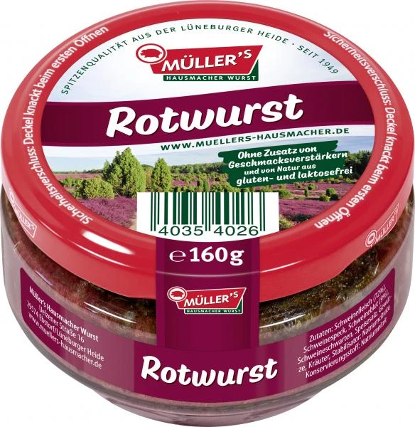 Müller's Hausmacher Wurst Müller's Rotwurst