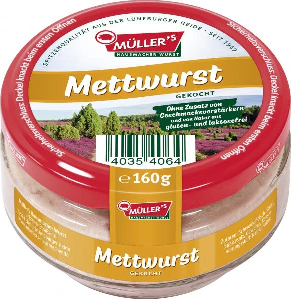 Müller's Hausmacher Wurst Müller's Mettwurst Gekocht