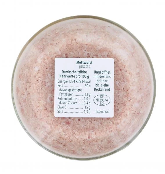 Müller's Hausmacher Wurst Müller's Mettwurst Gekocht – Bild 2