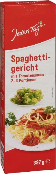 Jeden Tag Spaghetti-Gericht Mit Tomaten-Sauce