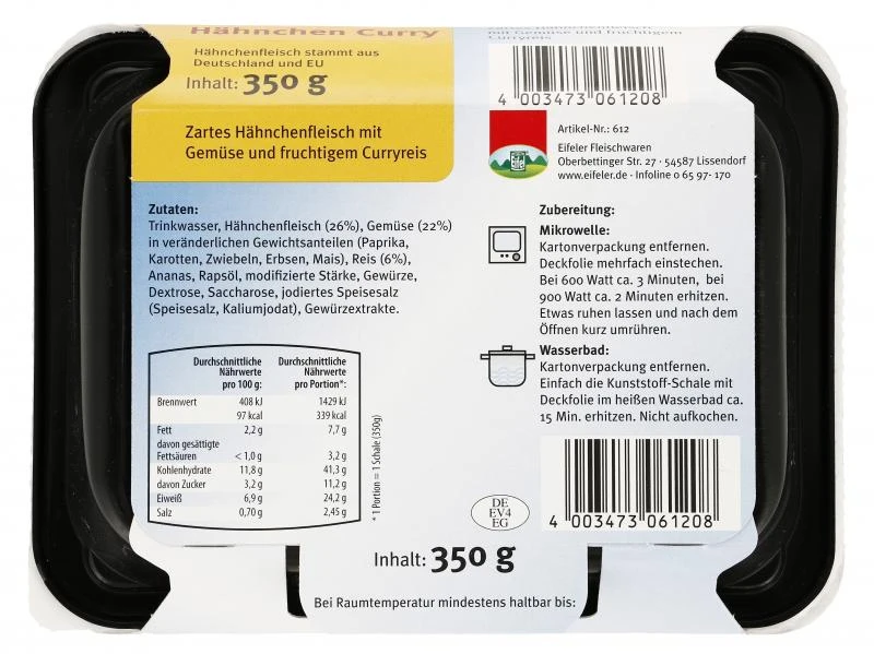 Eifel Mr. Fix Hähnchen Curry – Bild 2