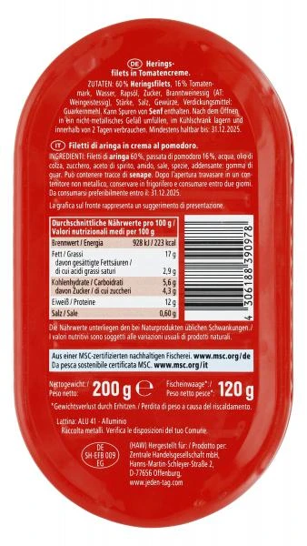 Jeden Tag Heringsfilet In Tomatencreme – Bild 2