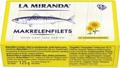 La Miranda Makrelenfilet In Sonnenblumenöl
