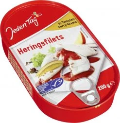 Jeden Tag Heringsfilet In Tomaten-Curry-Creme