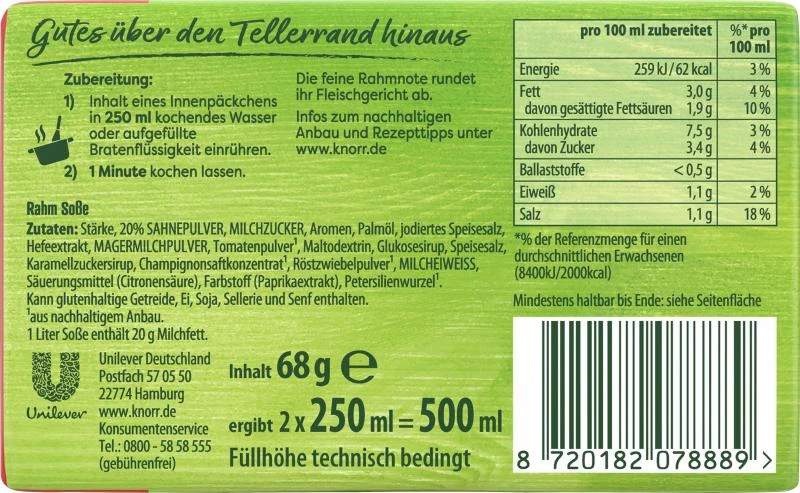 Knorr Rahm Soße – Bild 2