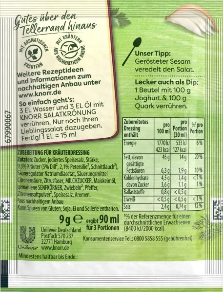 Knorr Salatkrönung Dill-Kräuter – Bild 2