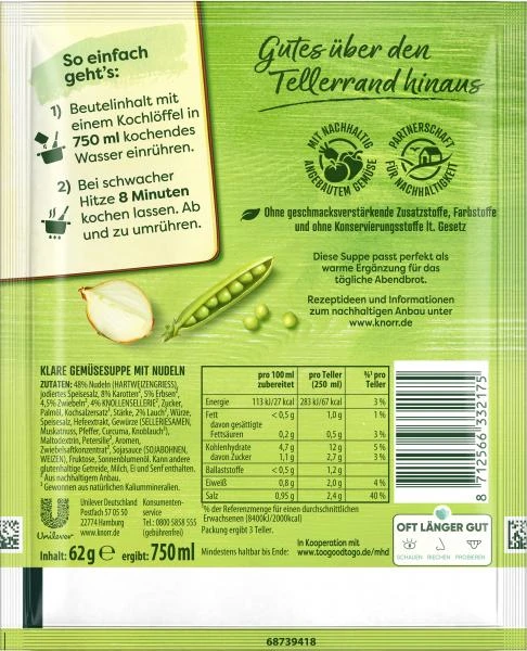 Knorr Suppenliebe Frühlings Suppe – Bild 2