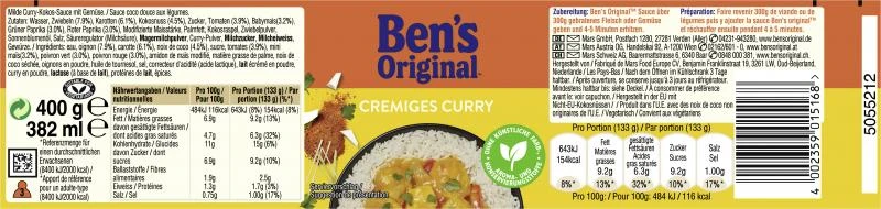 Ben's Original Cremiges Curry – Bild 3