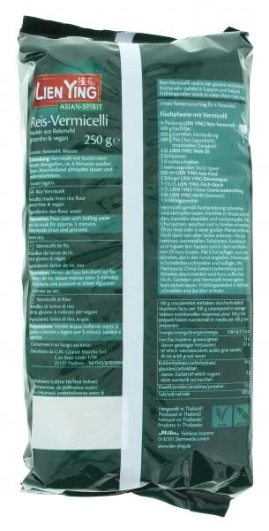 Lien Ying Asian-Spirit Reis Vermicelli Chinesische Reisglasnudeln – Bild 2