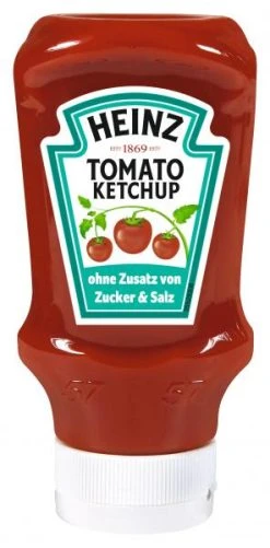 Heinz Tomato Ketchup Ohne Zusatz Von Zucker Und Salz