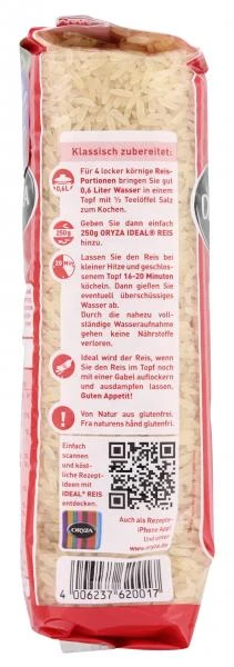 Oryza Ideal Reis Langkorn Parboiled – Bild 4