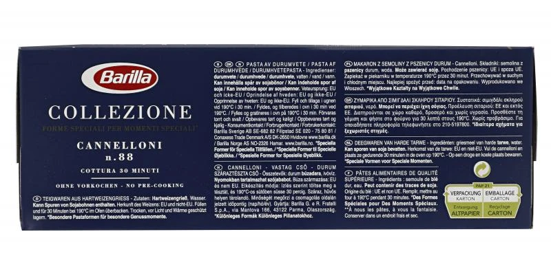 Barilla Collezione Pasta Nudeln Cannelloni N. 88 – Bild 4