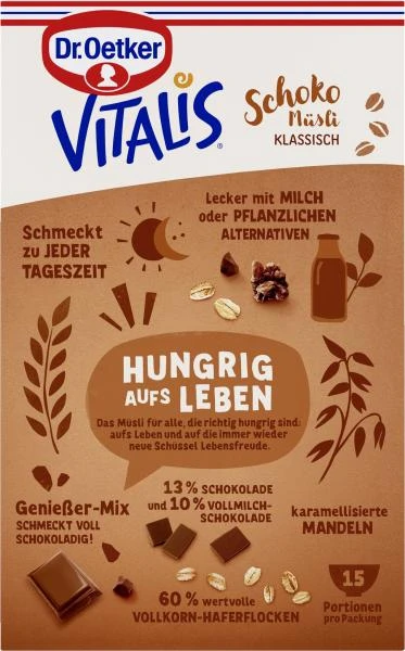 Dr. Oetker Vitalis Schoko Müsli Klassisch – Bild 3