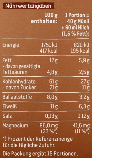 Dr. Oetker Vitalis Schoko Müsli Klassisch – Bild 6