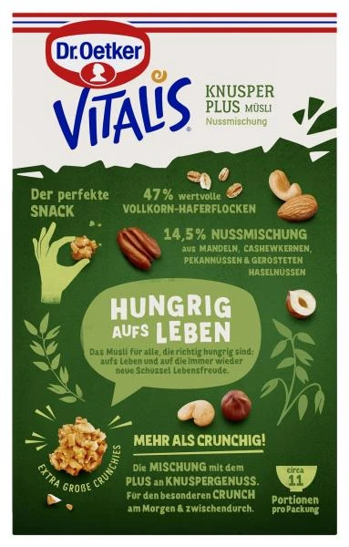 Dr. Oetker Vitalis Knusper Plus Müsli Nussmischung – Bild 3