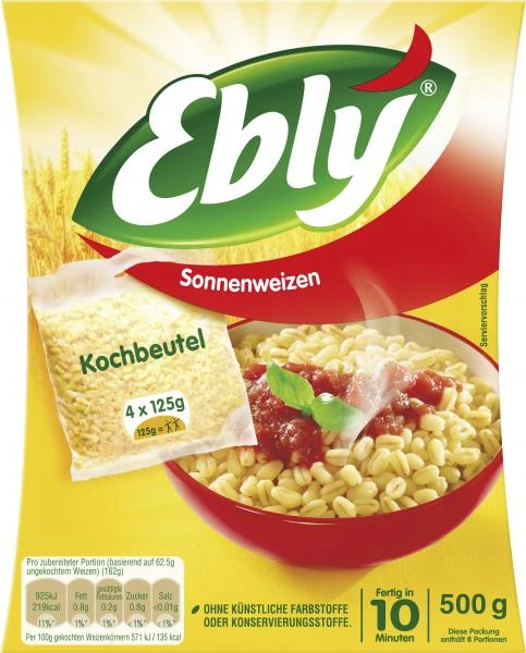 Ebly Sonnenweizen Im Kochbeutel