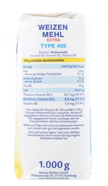 Diamant Weizenmehl Extra Type 405 – Bild 2