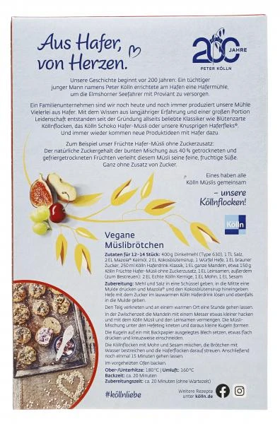 Kölln Früchte Hafer-Müsli Ohne Zuckerzusatz – Bild 3