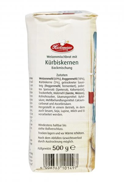 Küchenmeister Backmischung Brot Mit Kürbiskernen – Bild 4
