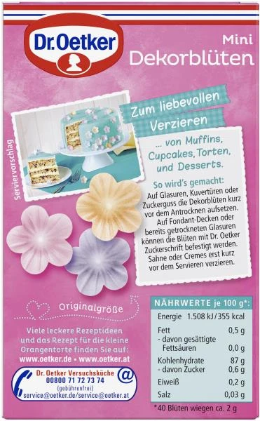 Dr. Oetker Mini Dekorblüten – Bild 3