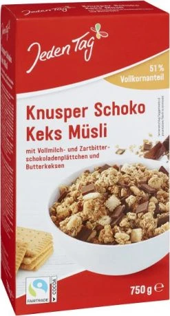 Jeden Tag Knusper Schoko Keks Müsli