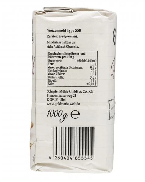 Goldmarie Weizenmehl Type 550 – Bild 3