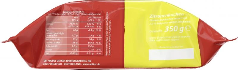 Dr. Oetker Zitronenkuchen – Bild 3